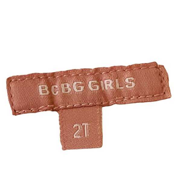 BCBG Girls Toddler Overall Romper Pink Eyelet Size 2T - Picture 3 of 7